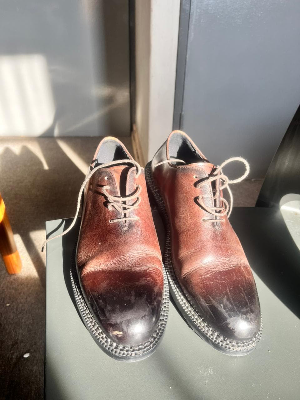 Oxblood Wholecut Oxford real life 2