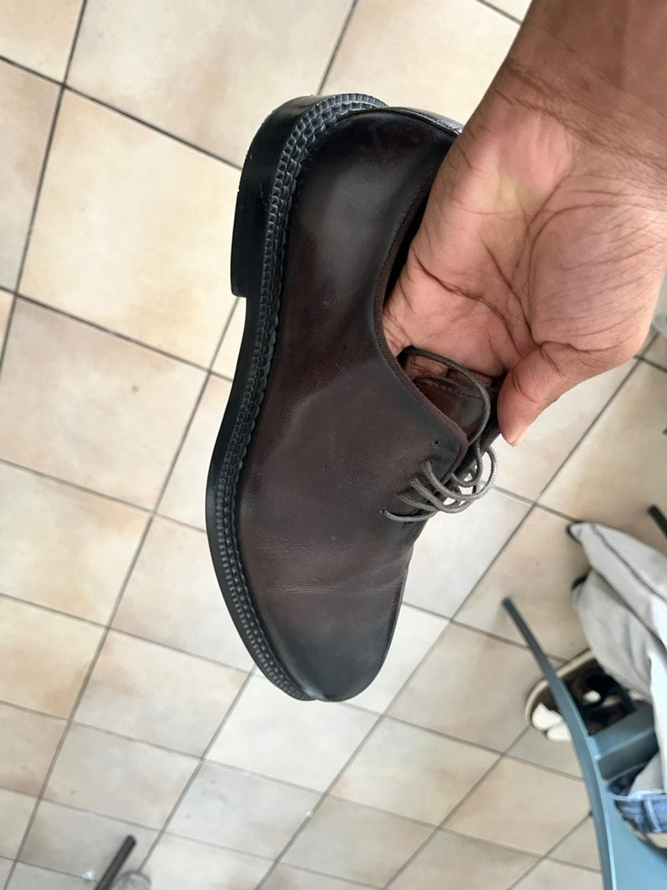 Oxblood Wholecut Oxford real life 3