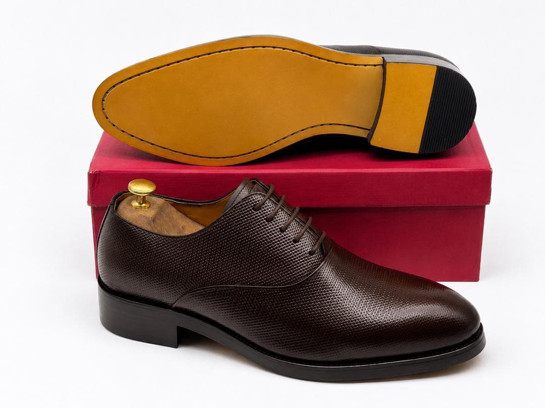 Chestnut Textured Oxford