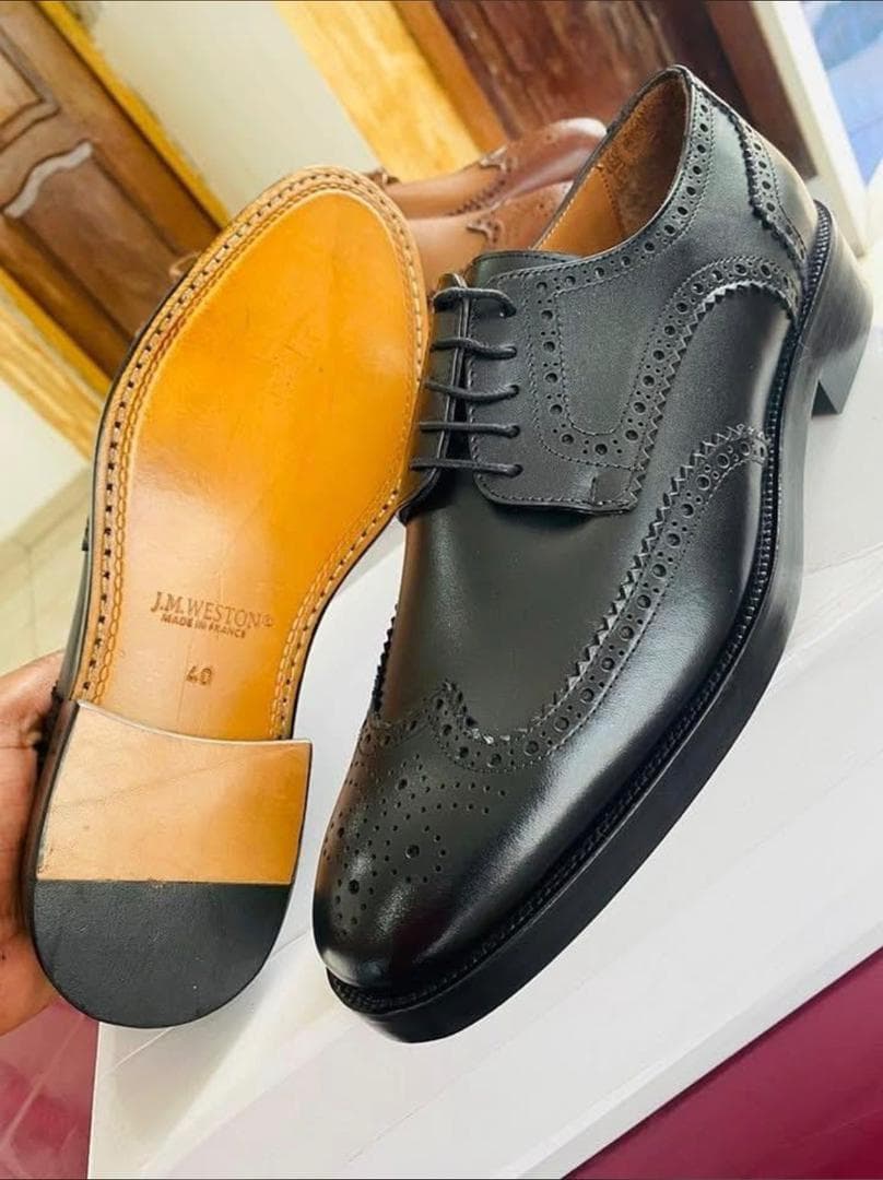 Black Brogue Derby
