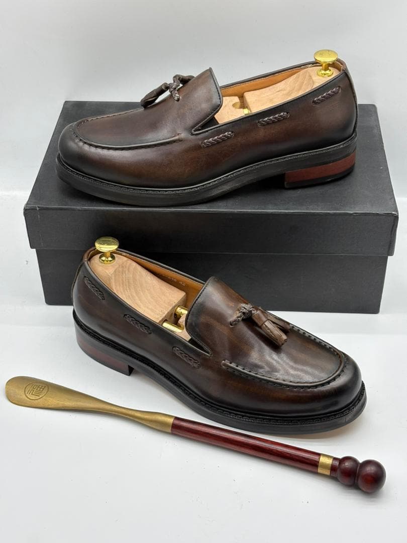 Brun Smooth Tassel Loafer