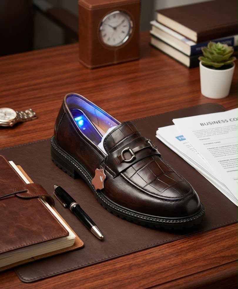 Espresso Croc Bit Loafer