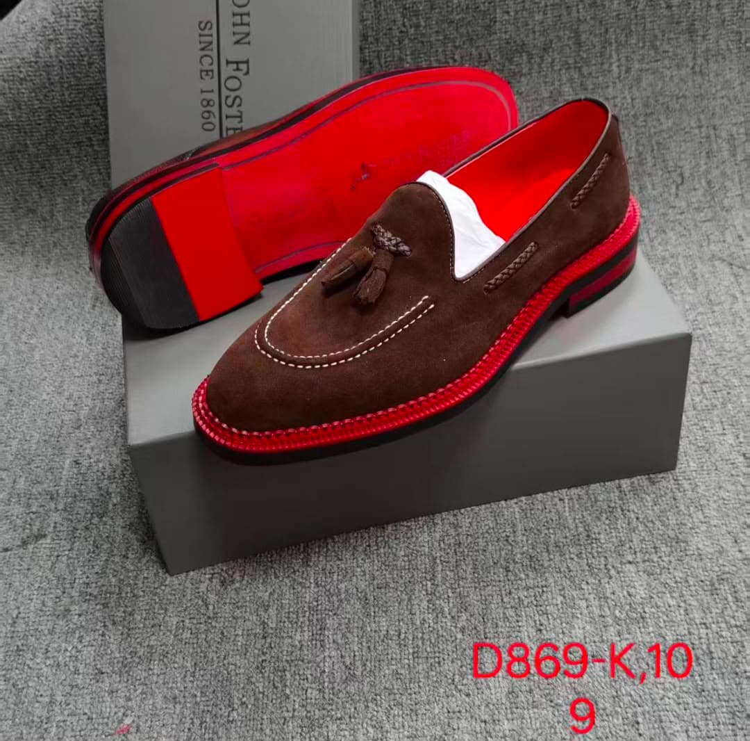 Brown Suede Tassel Loafer