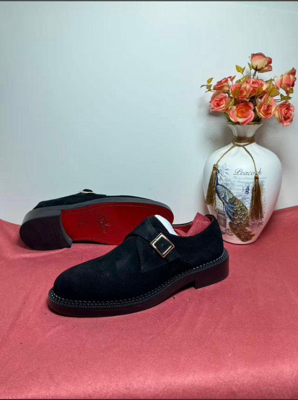 Noir Suede Single Monk