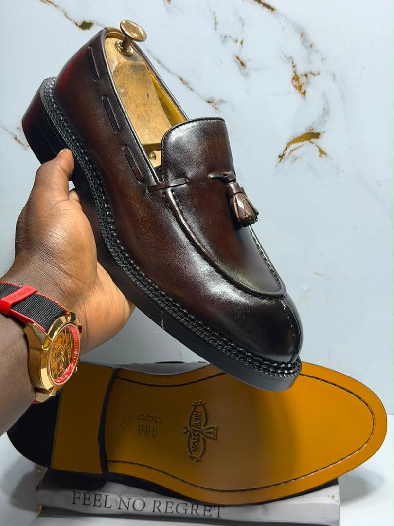 Oxblood Smooth Tassel Loafer