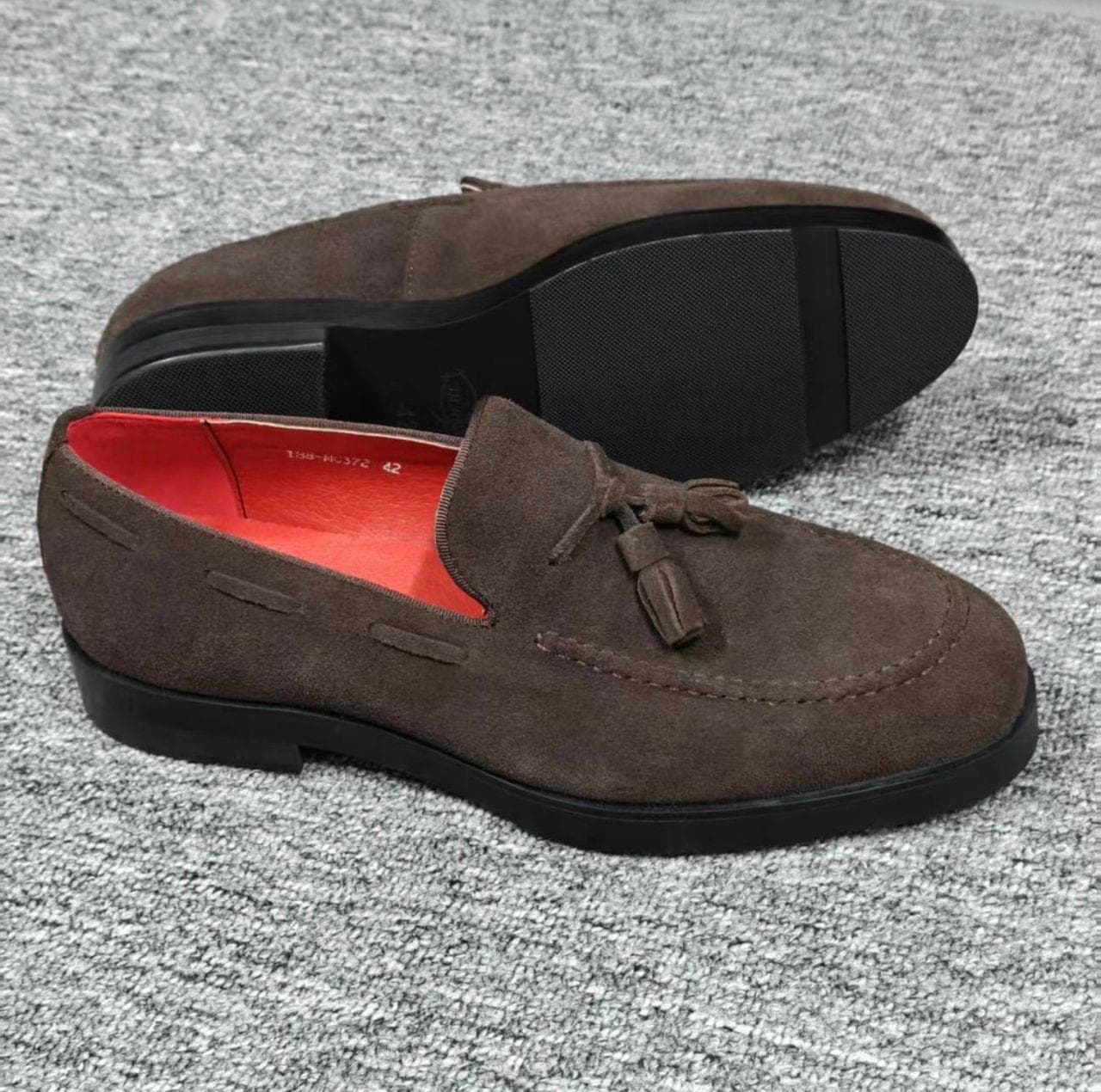 Chocolat Suede Tassel Loafer